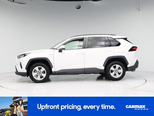 White 2021 Toyota RAV4 Hybrid LE