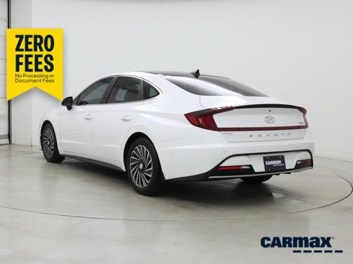 White 2023 Hyundai SONATA Hybrid Limited