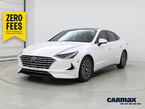White 2023 Hyundai SONATA Hybrid Limited