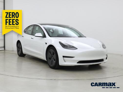 White 2021 Tesla Model 3 Long Range