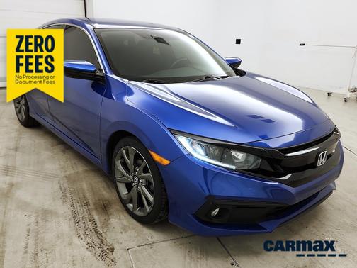 Blue 2021 Honda Civic Sport