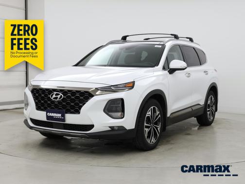 White 2020 Hyundai SANTA FE Limited