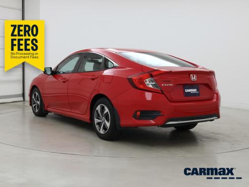 Red 2019 Honda Civic LX