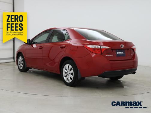 Red 2015 Toyota Corolla LE