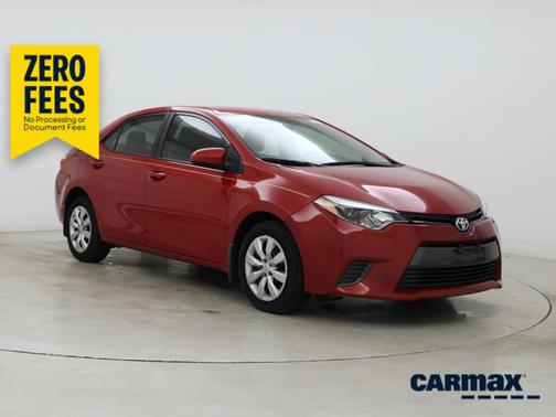 Red 2015 Toyota Corolla LE