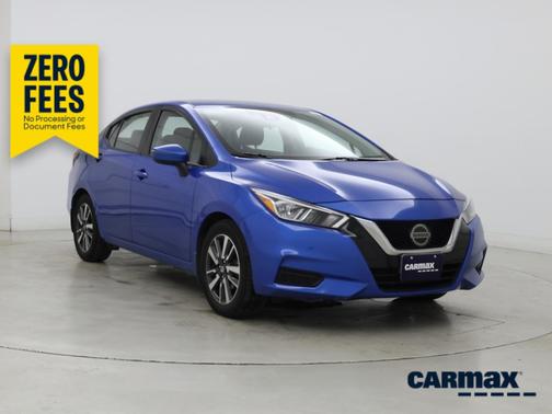 Blue 2021 Nissan Versa SV