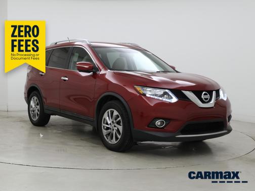 Red 2015 Nissan Rogue SL