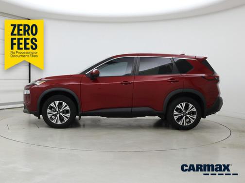 Red 2022 Nissan Rogue SV