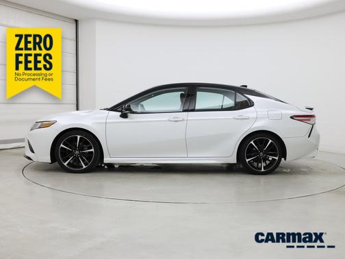 White 2019 Toyota Camry XSE
