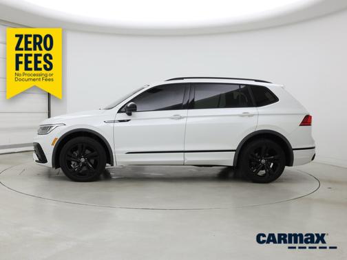 White 2023 Volkswagen Tiguan SE R-Line Black