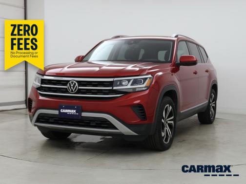 Red 2022 Volkswagen Atlas SEL