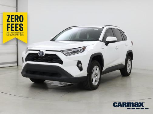 White 2021 Toyota RAV4 Hybrid XLE