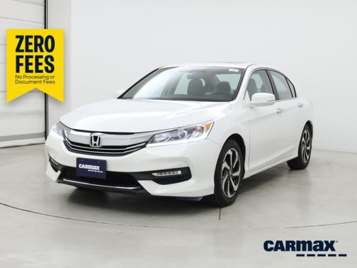 White 2016 Honda Accord EX-L
