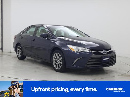 Blue 2015 Toyota Camry Hybrid XLE