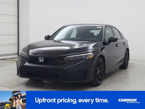 Black 2025 Honda Civic Hybrid Sport