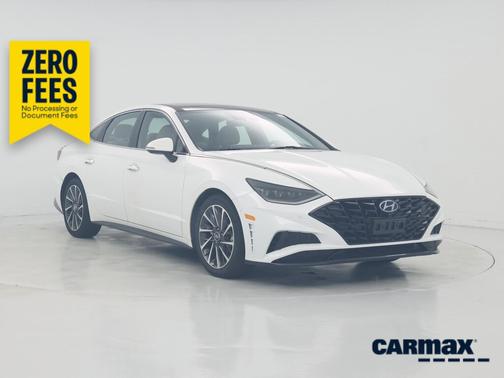 White 2020 Hyundai SONATA Limited