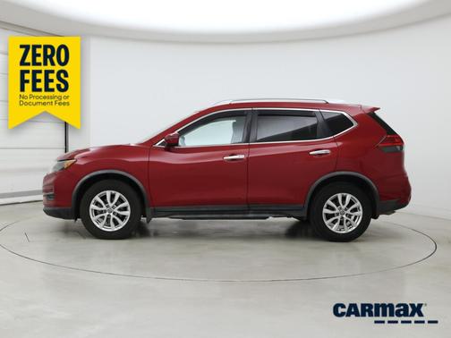 Red 2017 Nissan Rogue SV