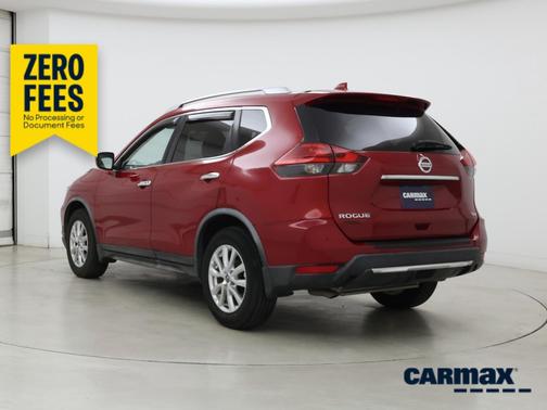Red 2017 Nissan Rogue SV