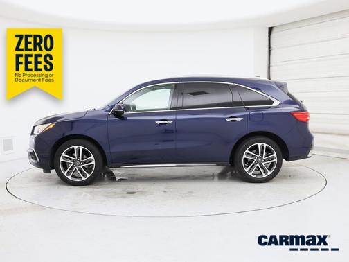 Blue 2017 Acura MDX Advance