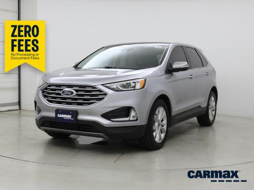 Silver 2021 Ford Edge Titanium