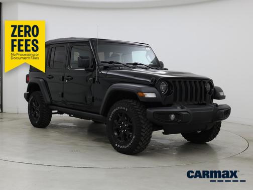 Black 2022 Jeep Wrangler Unlimited Willys