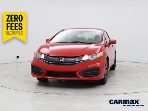 Red 2015 Honda Civic EX