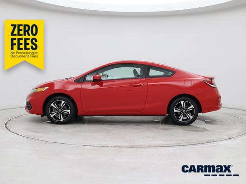 Red 2015 Honda Civic EX