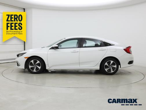 White 2020 Honda Civic LX