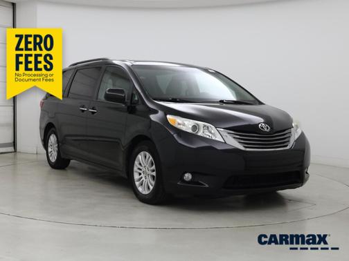 Black 2015 Toyota Sienna XLE