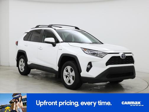 White 2021 Toyota RAV4 Hybrid XLE