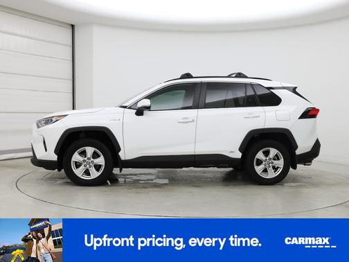 White 2021 Toyota RAV4 Hybrid XLE