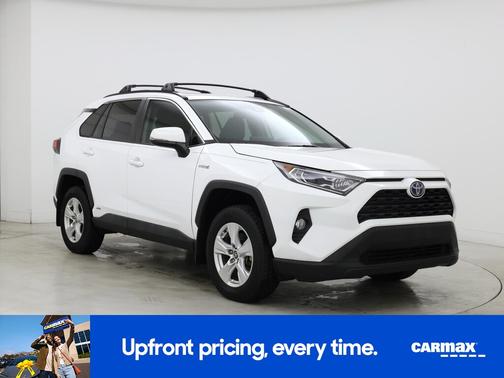 White 2021 Toyota RAV4 Hybrid XLE