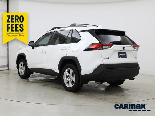 White 2021 Toyota RAV4 Hybrid XLE