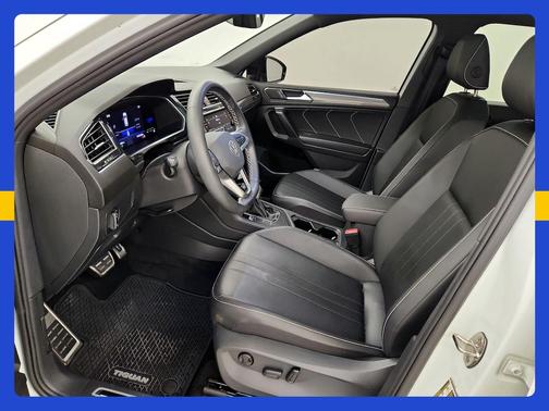 White 2023 Volkswagen Tiguan SE R-Line Black