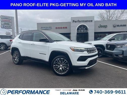 Bright White Clearcoat 2022 Jeep Compass Limited