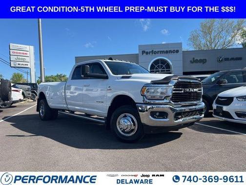 Bright White Clearcoat 2021 RAM 3500 Big Horn Crew Cab 4x4 8' Box