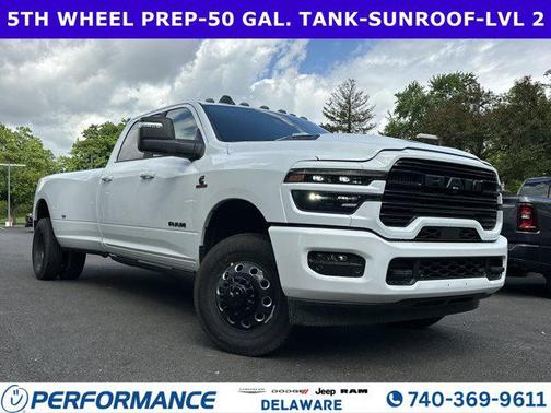 Bright White Clearcoat 2026 RAM 3500 Laramie Crew Cab 4x4 8' Box