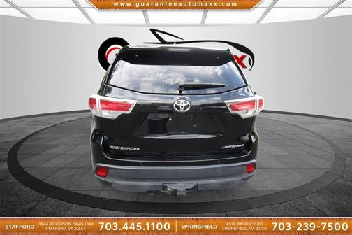 Attitude Black Metallic 2015 Toyota Highlander Limited