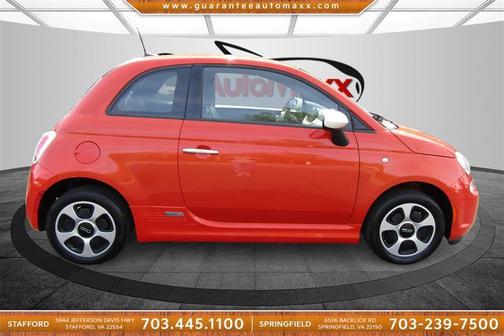 Electric Orange 2016 FIAT 500e Battery Electric