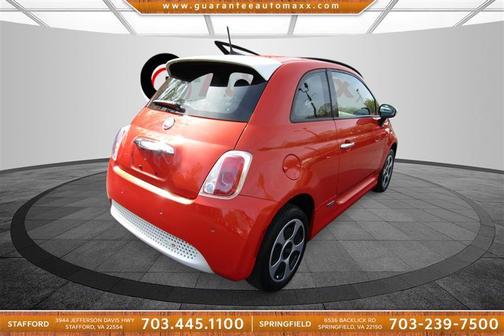 Electric Orange 2016 FIAT 500e Battery Electric