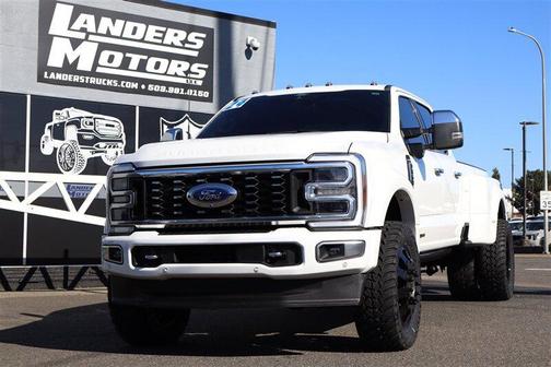 Star White Metallic Tri-Coat 2024 Ford F-450 Platinum