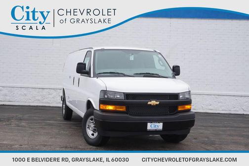 Summit White 2026 Chevrolet Express 3500 3500 Extended Wheelbase, WT, RWD
