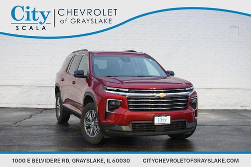 Radiant Red Tintcoat 2025 Chevrolet Traverse LT
