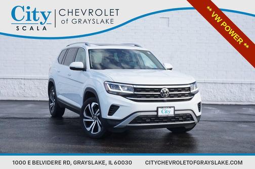 White 2021 Volkswagen Atlas 3.6L SEL Premium