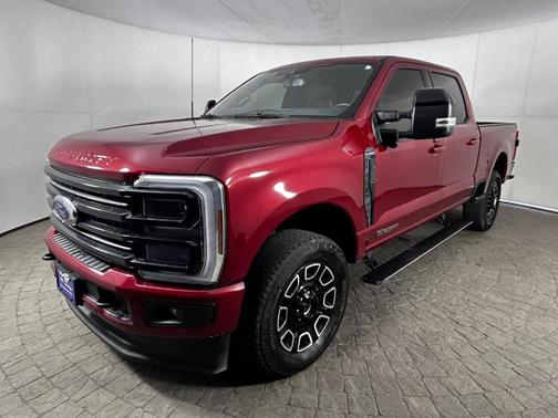 Red 2025 Ford F-350 Platinum