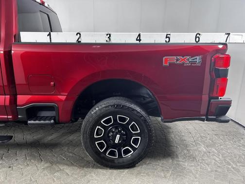 Red 2025 Ford F-350 Platinum