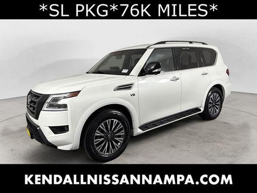 Aspen White 2021 Nissan Armada SL