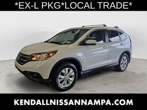 White 2013 Honda CR-V EX-L