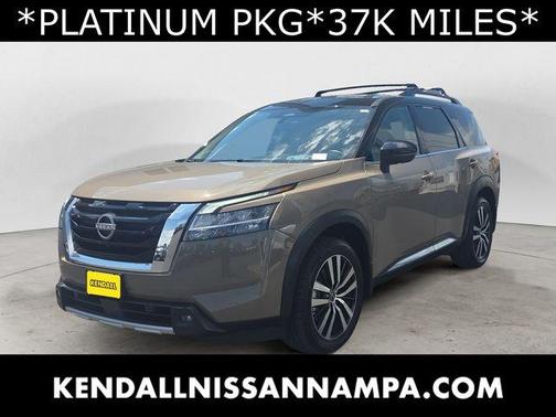 2 Tone Tan / Black Roof 2023 Nissan Pathfinder Platinum