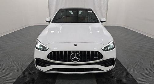 White 2023 Mercedes-Benz AMG C 43 Base 4MATIC